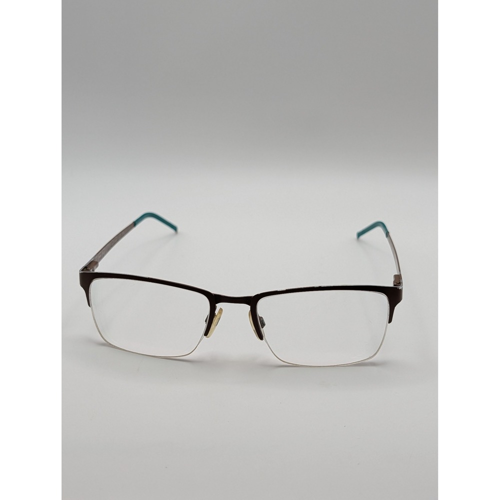 Cole Haan Zerogrand CH4014 Half Rim Eyeglass Frames Brown Teal 51-18-140 - Picture 3 of 16